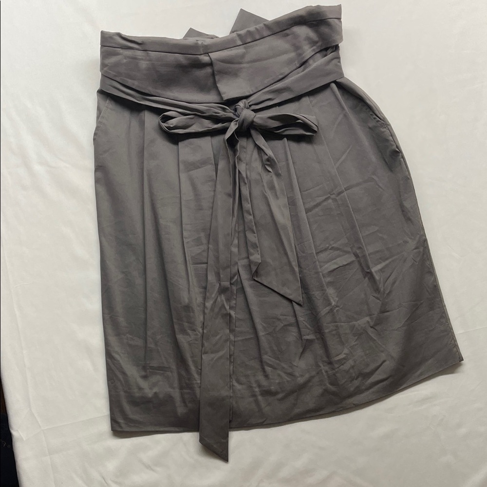 BCBGMaxAzria Charcoal A-Line Skirt
